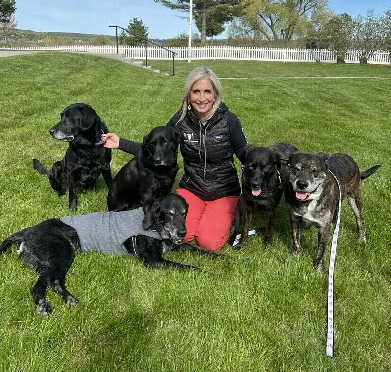 Cathy and her dogs