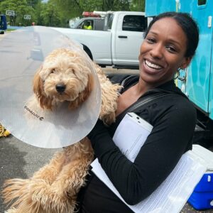 Detroit Clinic dog and owner