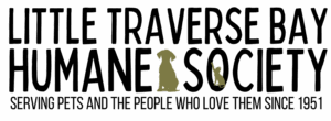 A simple graphic shows a dog sitting next to a standing cat. The cat has one paw raised as if reaching up, and both animals are centered on a plain black background.